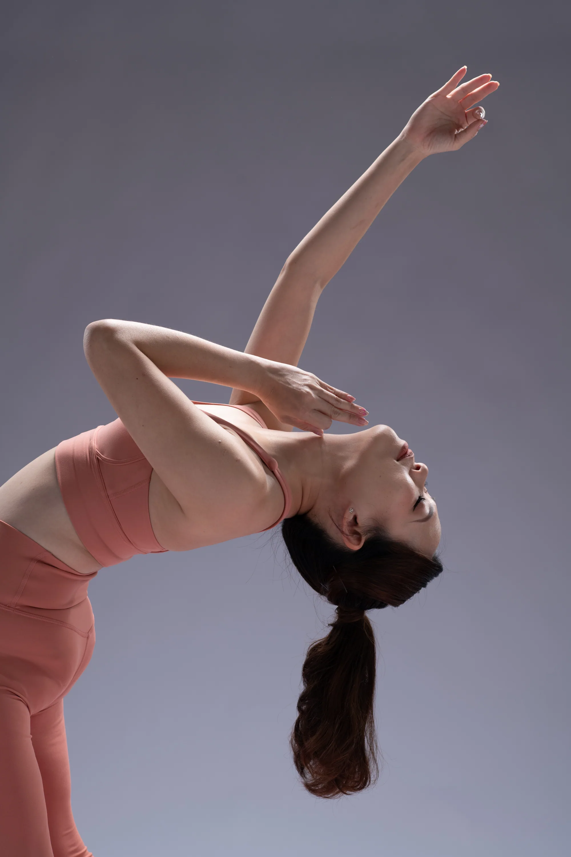 Dr. Jacqueline Yun in a deep backbend — bespoke private session