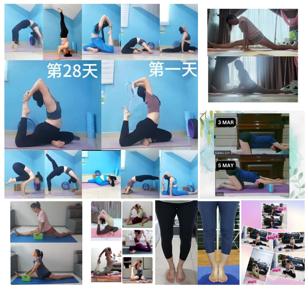 Collage of student practice across multiple sessions and progress milestones